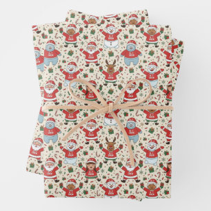 6-7 Crew Christmas Six Seven Holiday Wrapping Paper Sheet