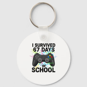 6 7 Days Of School Meme Funny Video Game Control T Key Ring