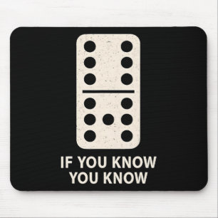 6 7 Domino If You Know You Know Teacher Math Mouse Mat