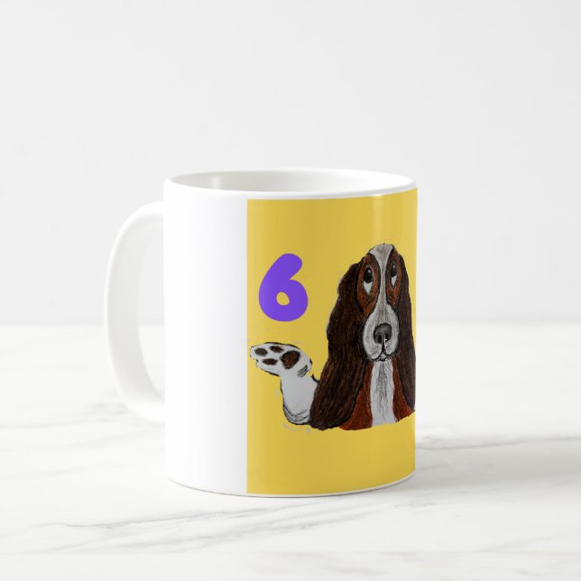 6 7 Funny Crazy Doggie Mug (Front Left)