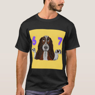 6 7 Funny Crazy Doggie T-shirt