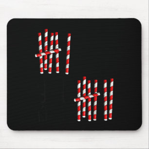 6 7 Funny If You Know 6 You Know 7 Candy Cane Six Mouse Mat
