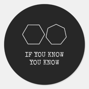 6 7 Funny If You Know You Know Meme Six Seven  Classic Round Sticker