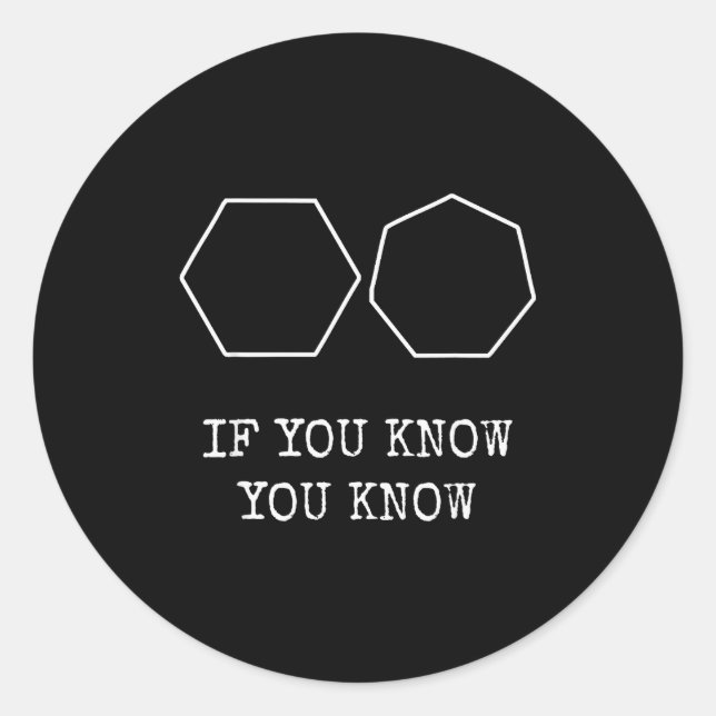 6 7 Funny If You Know You Know Meme Six Seven  Classic Round Sticker (Front)