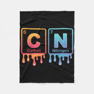 6 7 Funny Science Chemistry Teacher Periodic Table Fleece Blanket