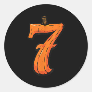 6 7 Funny Six Seven Halloween Costume Matching Cou Classic Round Sticker