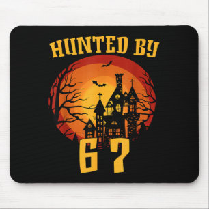 6 7 halloween 67 meme six seven haunted gen alpha mouse mat