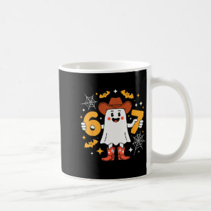 6 7 Halloween Ghost 67 Meme Gen Alpha Six Seven  Coffee Mug