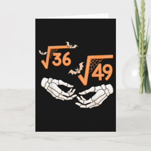 6 7 Halloween Math Square Root 67 Meme Gen Alpha S Card