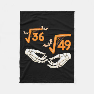 6 7 Halloween Math Square Root 67 Meme Gen Alpha S Fleece Blanket