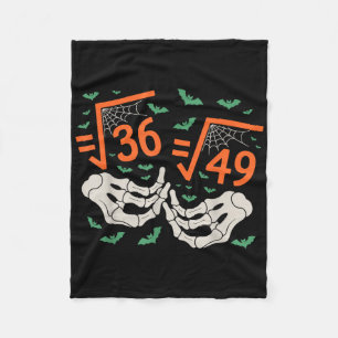 6 7 Halloween Math Square Root 67 Meme Gen Alpha S Fleece Blanket