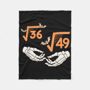 6 7 Halloween Math Square Root 67 Meme Gen Alpha S Fleece Blanket