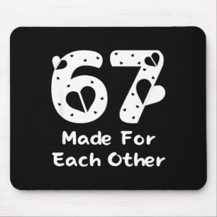 6 7 Made For Each Other, Red 67 Christmas Couple V Mouse Mat
