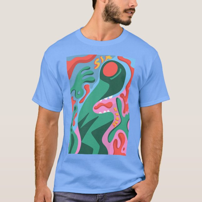 6 7 Martian alien T-Shirt (Front)