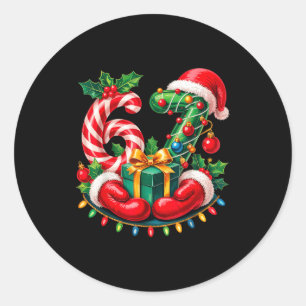 6 7 Meme 67 Gen Alpha 6-7 Hands Family Christmas Classic Round Sticker