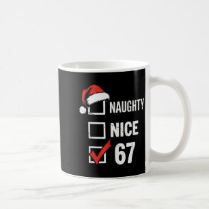 6-7 Meme Christmas Naughty Nice 67 Six Seven Funny Coffee Mug
