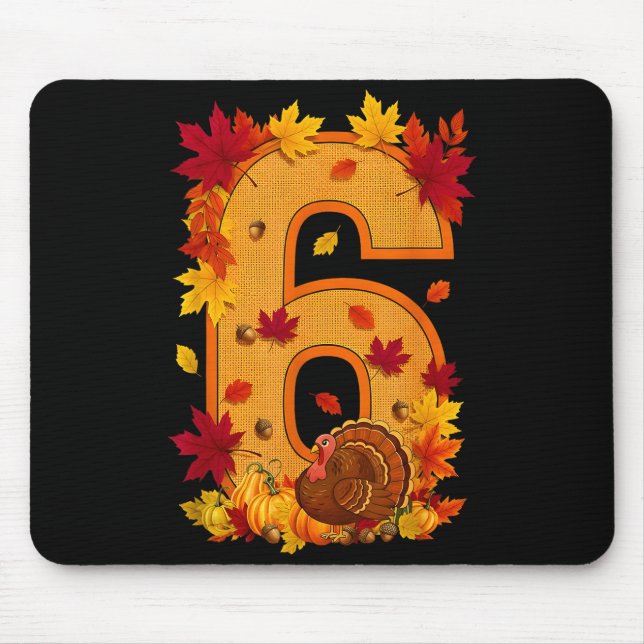 6 7 Meme Fun Six Seven Design Couples Thanksgiving Mouse Mat (Front)