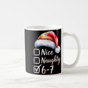 6-7 Meme Funny Christmas Retro Santa Hat Xmas 6 7  Coffee Mug