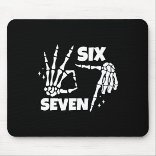 6 7 Meme Funny Skeleton Hands Halloween Couples Si Mouse Mat