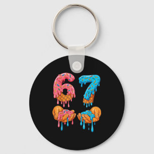 6 7 Meme Ice Cream Drip Gen Alpha Slang Key Ring