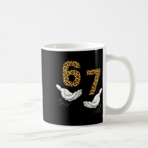 6-7 Meme Leopard Cheetah Cool Six-seven Funny  Coffee Mug
