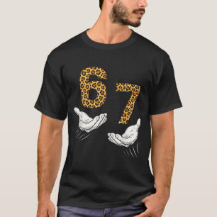 6-7 Meme Leopard Cheetah Cool Six-seven Funny T-Shirt