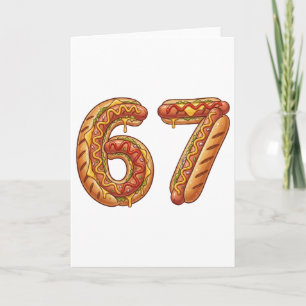 6 7 Meme Matching Hot Dogs 67 Pajamas Six Seven Card