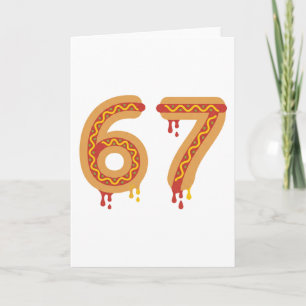6 7 Meme Matching Hot Dogs 67 Pajamas Six Seven Card