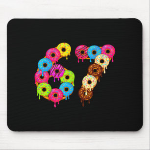 6 7 Meme Matching Love Donuts 67 Pajamas Kids Six Mouse Mat