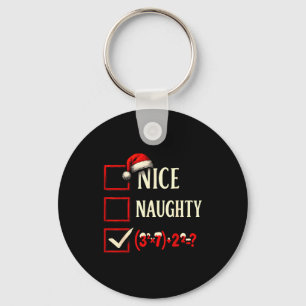 6-7 Meme Nice Naughty 67 Christmas Brain Rot Funny Key Ring