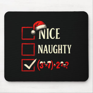 6-7 Meme Nice Naughty 67 Christmas Brain Rot Funny Mouse Mat