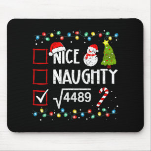 6-7 Meme Nice Naughty 67 Christmas Brain Rot Funny Mouse Mat