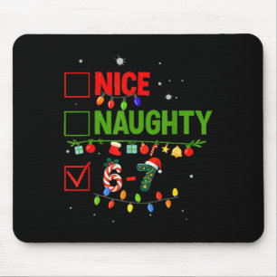 6-7 Meme Nice Naughty 67 Christmas Brain Rot Funny Mouse Mat
