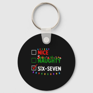 6-7 Meme Nice Naughty Six Seven 67 Christmas  Key Ring