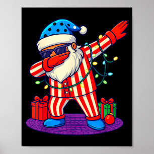 6-7 Meme Santa Dab 67 Christmas Brain Rot Funny Bo Poster