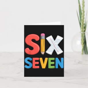 6 7 Meme School Teacher Boys Girls Viral Trend Out Card