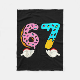 6-7 Meme Shirts 67 Christmas Brain Rot Funny Boys Fleece Blanket