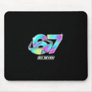 6 7 Meme Six Seven Sungles Gen Alpha Funny Design  Mouse Mat