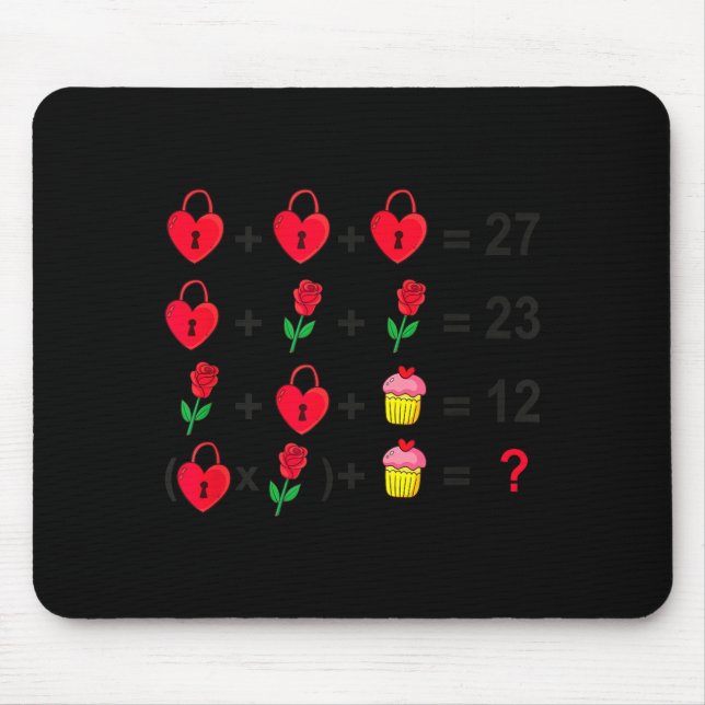 6 7 Meme Six Seven Valentines Day 67 Do The Math T Mouse Mat (Front)