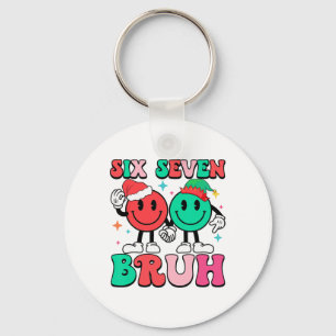 6 7 Meme Six Seven Xmas Funny 67 Christmas Boys Gi Key Ring
