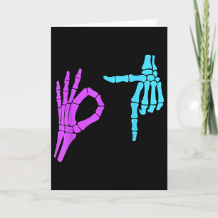 6 7 Meme Skeleton Hands 67 Card