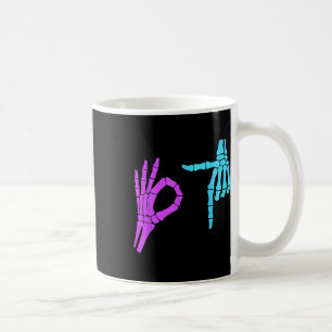 6 7 Meme Skeleton Hands 67 Coffee Mug