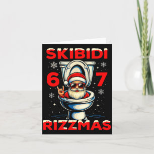 6-7 Meme Slang Christmas Nice Naughty 67 Funny Card