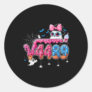 6 7 Meme Square Root 4489 Slang Math Teacher Hallo Classic Round Sticker