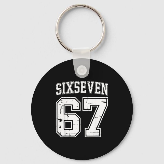 6-7 Meme Srts Uniform Cool Six-seven Funny 67 Gen  Key Ring (Front)