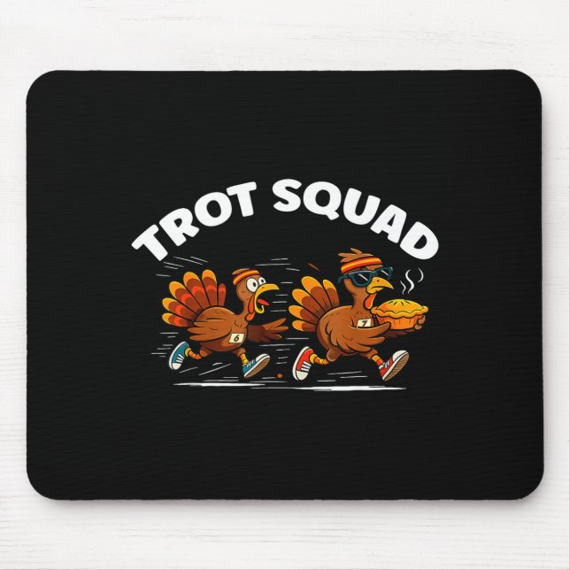 6 7 Meme Thanksgiving Turkey Running Costume Turke Mouse Mat (Front)