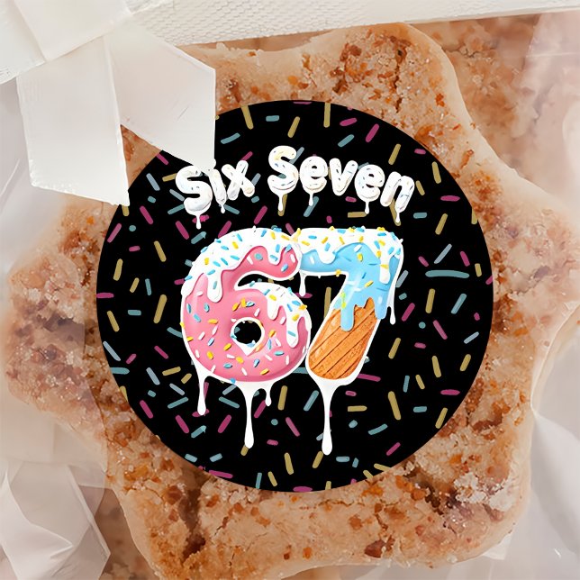 6 7 Meme Trend Six Seven Birthday Sticker (Creator Uploaded)