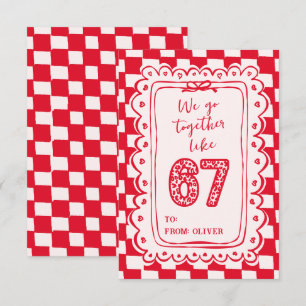 6 7 Meme Trendy  Funny Valentines Day Cards