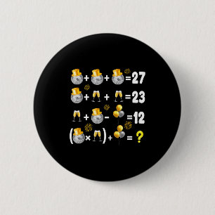 6-7 New Year 2026 New Years Eve Party Supplies Mat 6 Cm Round Badge