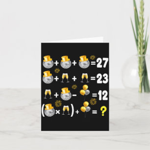 6-7 New Year 2026 New Years Eve Party Supplies Mat Card